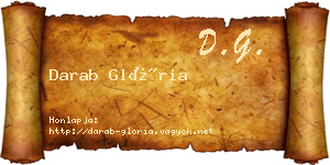 Darab Glória névjegykártya