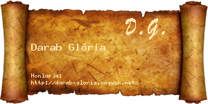 Darab Glória névjegykártya